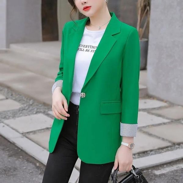 

pants spring ladies blazer new fashion slim women blazer jacket white green pink suit longsleeved overcoat female outerwear 4xl