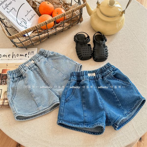 

shorts summer children loose shorts fashion girls denim shorts thin cotton boys short jean kids casual shorts baby clothes 230512, Black
