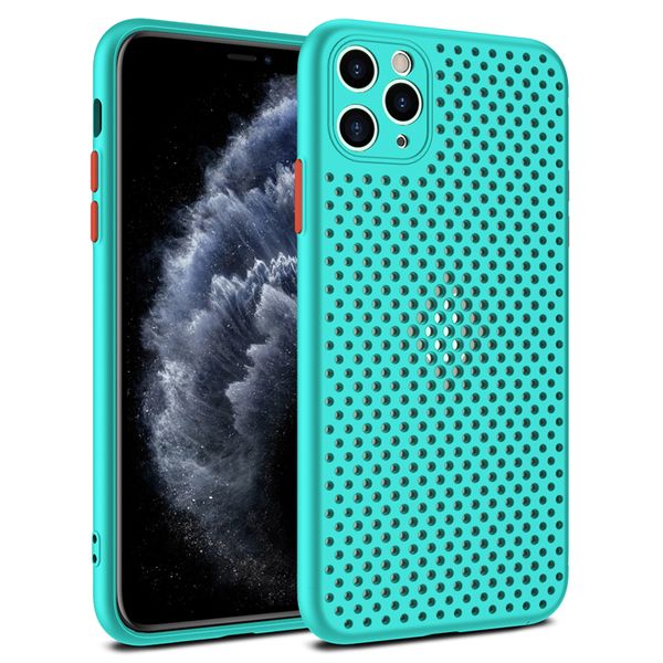 

breathable cooling soft silicone case for iphone 13 12 11 pro xs max mini x xr 6s 8 7 plus se2 ultra-thin heat dissipation cover