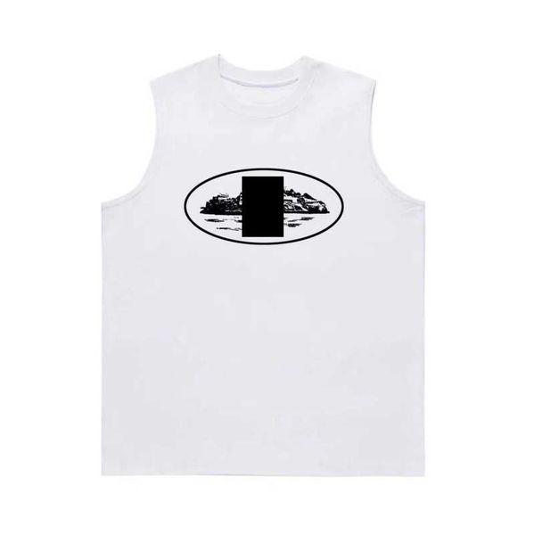 

t shirt corteizs american street hip hop letter designer print short sleeve t-shirt men's fashion brand summer loose round neck half t-, White;black