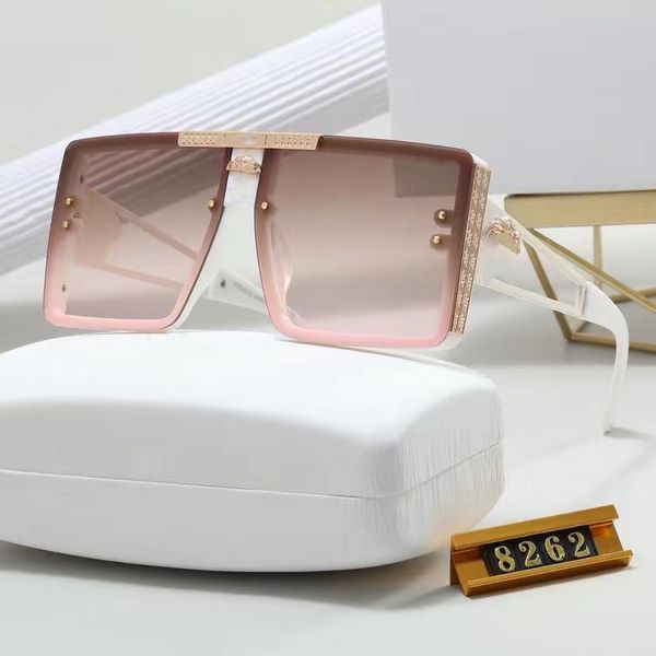 

designer sunglasses for women luxury glasses popular letter sunglasses women eyeglasses fashion metal sun glasses with box, White;black