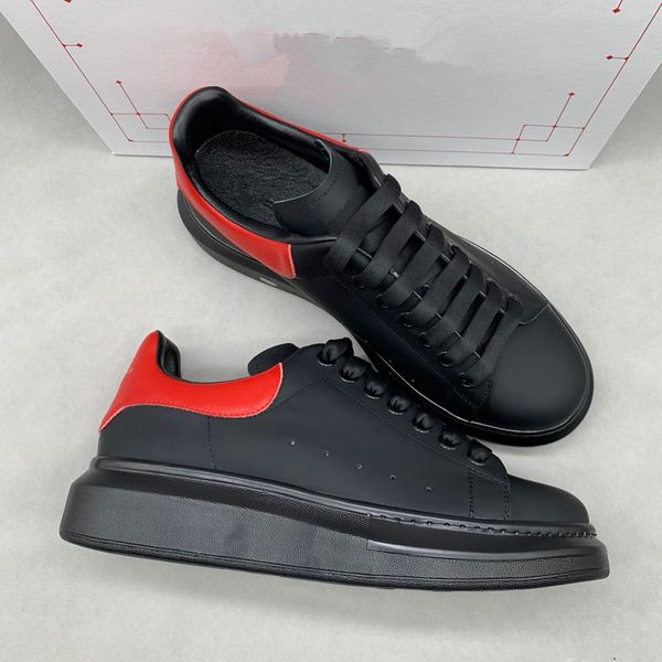 

2023 designer woman shoe leather lace up men fashion platform sneakers white black mens womens casual shoes 0426