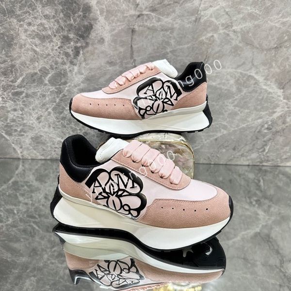 

new designers sneakers camouflage casual shoes stylist womens mens shoes designer checkered studded flats mesh fashion trainers, Black