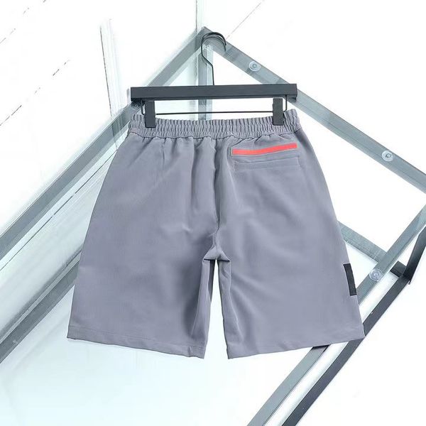 

designer shorts men shorts casual pure cotton red lettered casual shorts, zipper buttons business sports versatile gray pants summer slim fi, White;black