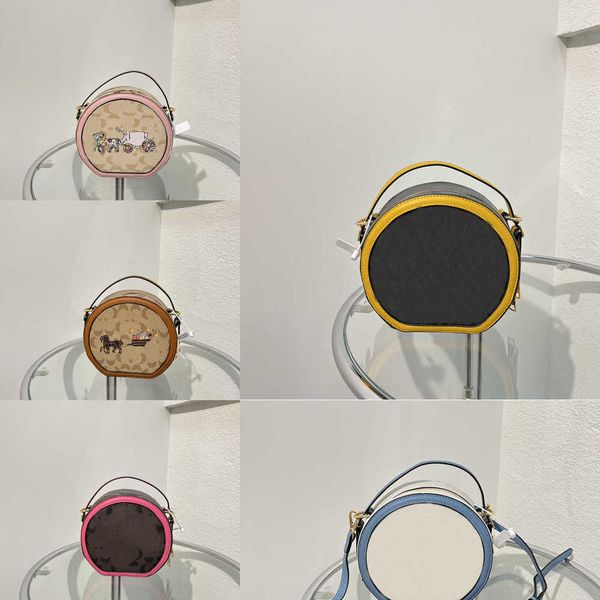 

new evening bags cc luxury designer bags round for women leather shoulder crossbody bag totes hand fashion casual womens handbag 230210