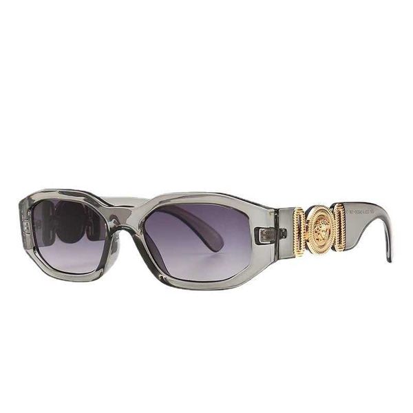 

new style personality head 4361 irregular small frame sunglasses fashion sunglasses for men and women, White;black