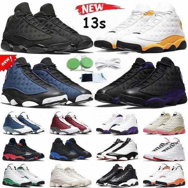 

men basketball shoes 13s brave blue del sol obsidian black cat hyper royal chicago bred starfish cap and gown 13 trainers sports sneakers