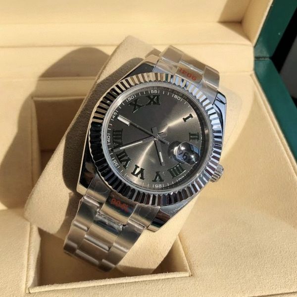 

aaa watchsc- u1 automatic mechanical watch 41mm 36mm 31mm 28mm watch mens womens stainless shell bezel steel waterproof luminous watches, Slivery;brown