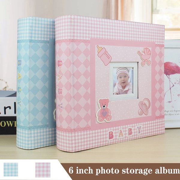 

picture frames baby growth commemorative album kindergarten graduation gift postcard storage birthday 6-inch po album 200 sheets 230512