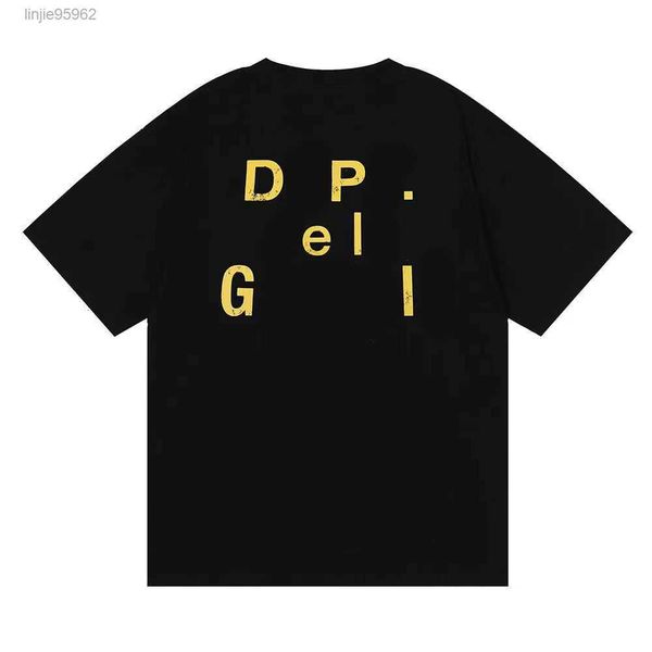 

men t-shirt gall dep cotton fashion designer casual front rear cracks round neck short sleeve loose oversize kppbl9tp, White;black
