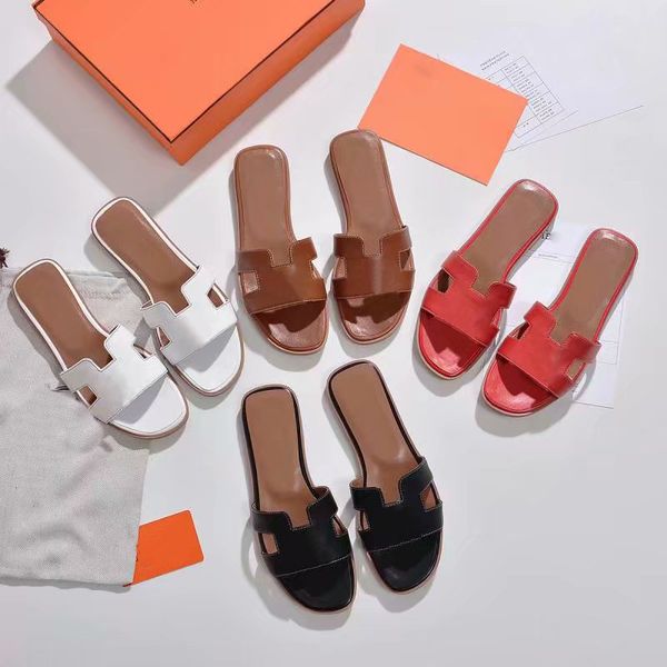 

designer slippers slides classic flat heel summer lazy fashion cartoon big head rubber flip flops leather slippers women's shoes sandal, Black