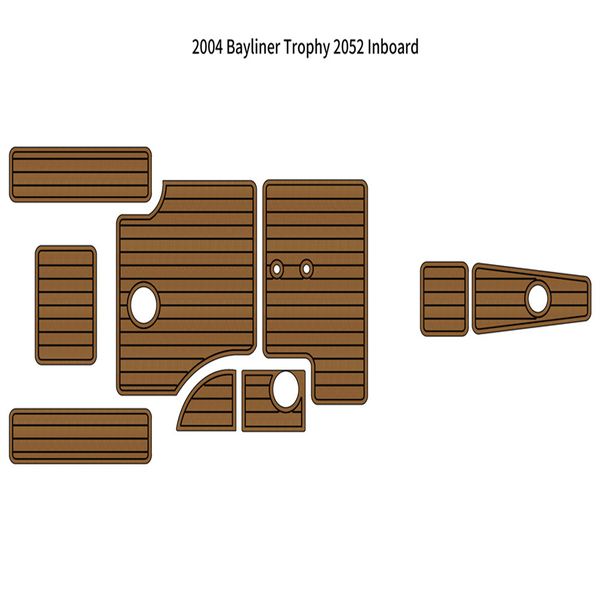 

2004 bayliner trophy 2052 inboard boat eva foam faux teak deck floor pad mat
