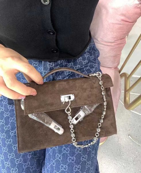 

designer bag tote bag handbag h ermes crossbody bag shoulder bags new genuine leather suede bag premium pig nose chain bag handheld bag fut6