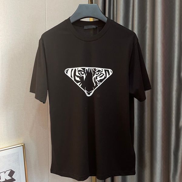 

2023 mens casual t shirt clothing womens short sleeves fashion print tee pure cotton shirts leisure t shirtasian size s-2xl, White;black