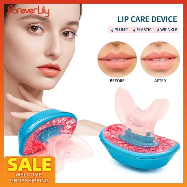 

eye massager lip plumper device rechargeable led light therapy lips enhancer restore elastic anti age silicone care beauty tools 230511