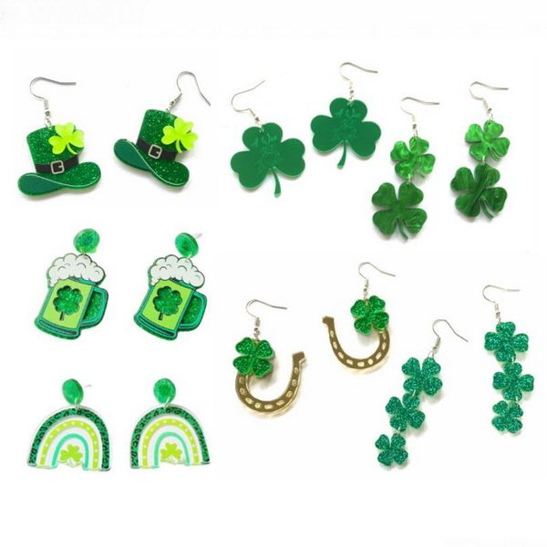 

earrings green dangle stud for women and girls holiday gift 8 styles, Silver
