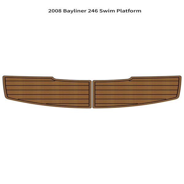 

2008 bayliner 246 swim platform step boat eva foam faux teak deck floor pad mat