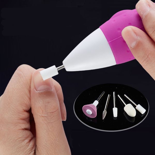 

nail manicure set art portable battery grinder mini written test electric removal exfoliating polishing tool 230512