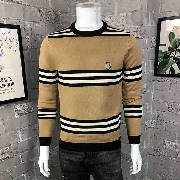 

men's sweaters luxuriousembroidered wool sweaters men women sweatshirt designer sweater stripe round-neck pullo coat mens long sleeve k, White;black