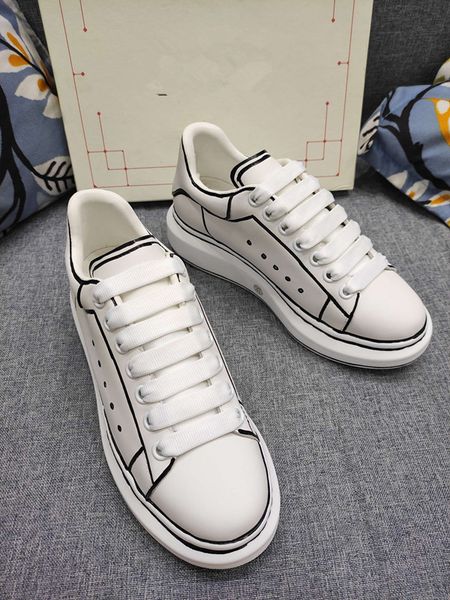 

designer sneakers calfskin casual shoes men women vintage suede trainer reflective sneaker mens platform shoe white suede navy 0628, Black