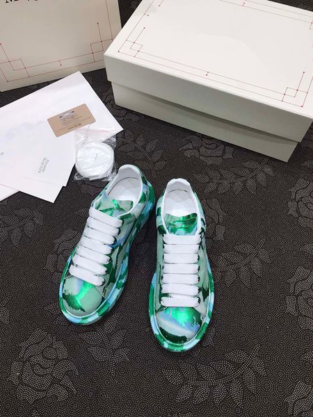 

2023 new designer women's sports shoes genuine leather casual shoes men's sports shoes 0426, Black