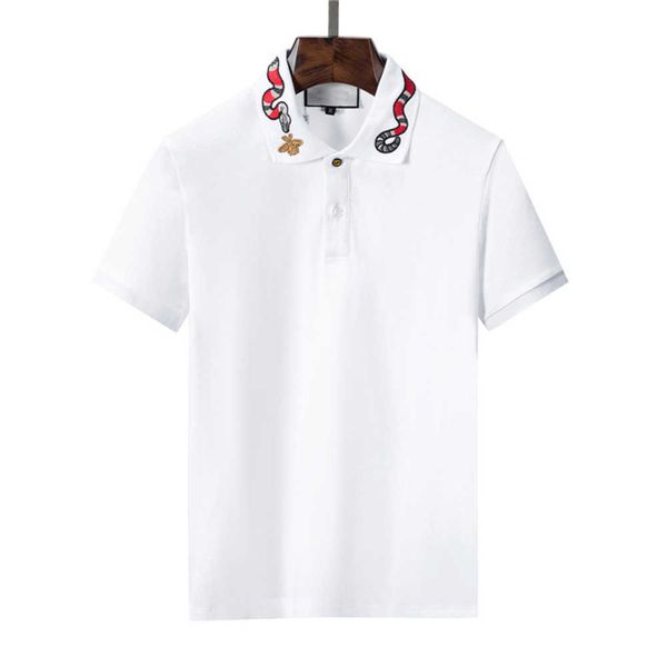 

t 2023 designer stripe polo shirt shirts snake polos bee floral mens high street fashion horse polo luxury t-shirt#8866 0mwj, White;black