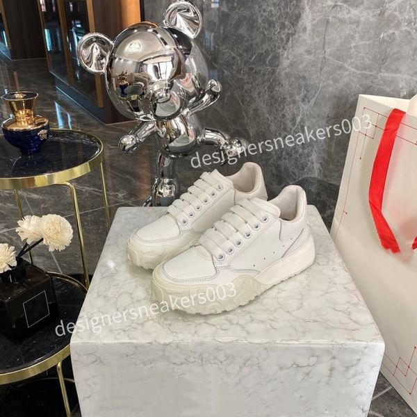 

2023brand womens men designer casual shoes classic dirty shoes mid double height bottom trainers leather glitter golden quality, Black