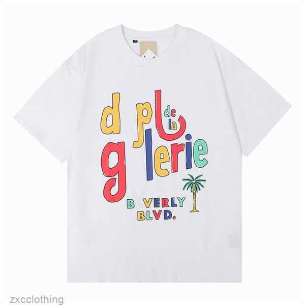 

2023 tees galleryse t shirts depts mens polos women designer t-shirts galleryes cottons man s casual shirt luxurys clothing clothesu3wv sdk, White;black