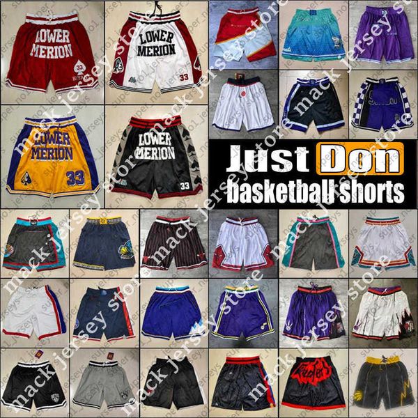 

team basketball just don short sport shorts hip pop pants with pocket zipper sweatpants blue white black purple men stitched size s-xxxl