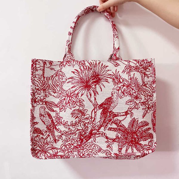 

luxury bags for women shoulder designer handbags jacquard embroidery shopper capacity travel beach brand totes bag 230512