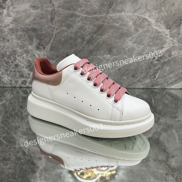 

new men womens brand casual shoes classic dirty shoes mid double height bottom trainers leather glitter golden quality2023, Black