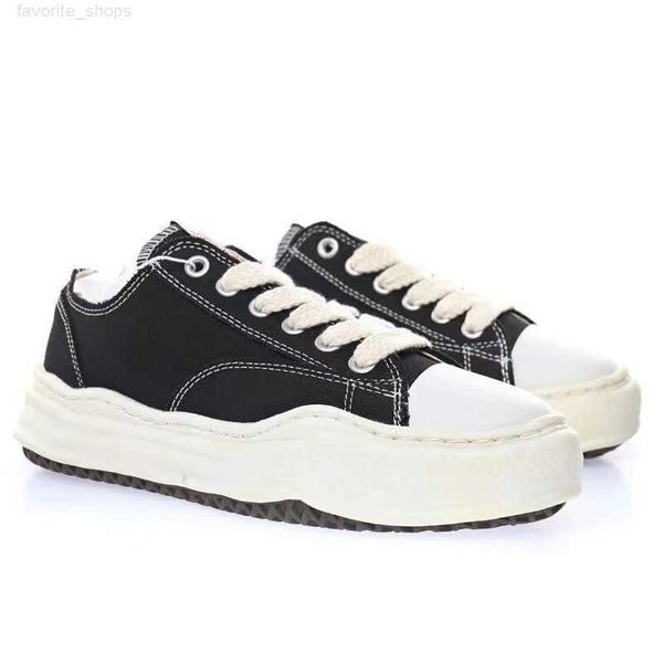 

co branded mmy shoes maison mihara yasuhiro sole canvas shoes men and women toe cap casual shoes