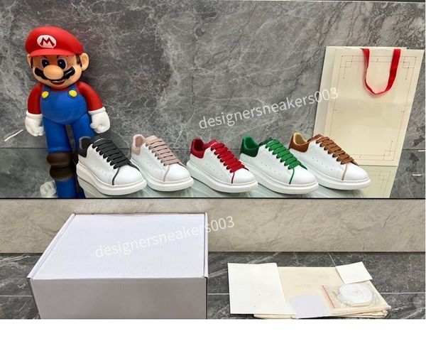 

brand women mens designer casual shoes classic dirty shoes mid double height bottom trainers leather glitter golden quality, Black