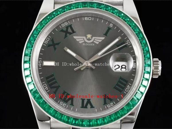 

diw factory watch president 41mm 126334 green diamond bezel cal.3235 automatic mechanical 70 hours power storage 904l watches mens men', Slivery;brown