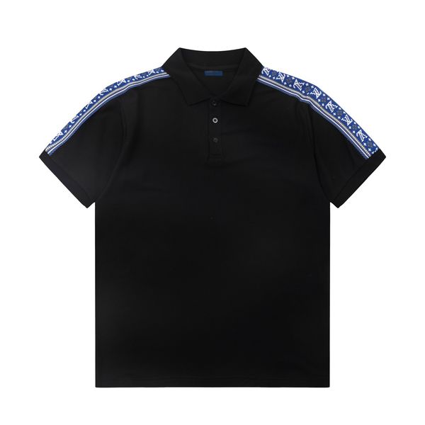 

2023ss designer polo shirts men luxury polos casual mens t shirt snake bee letter print embroidery fashion high street man tee #007, White;black