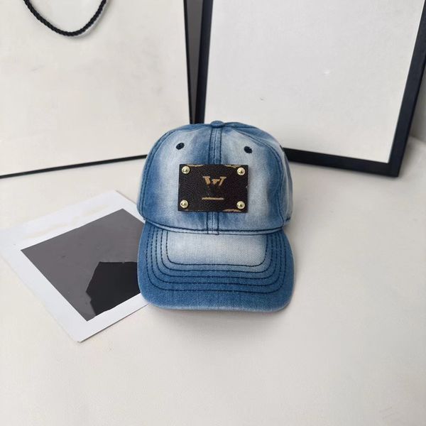 

luxury designer brand baseball cap men's and women's new summer sun visor fashionable classic inverted triangle letters, Blue;gray