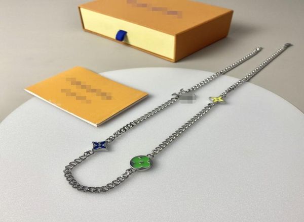 

monogram flower letter silver chain sunrise necklace01231487636