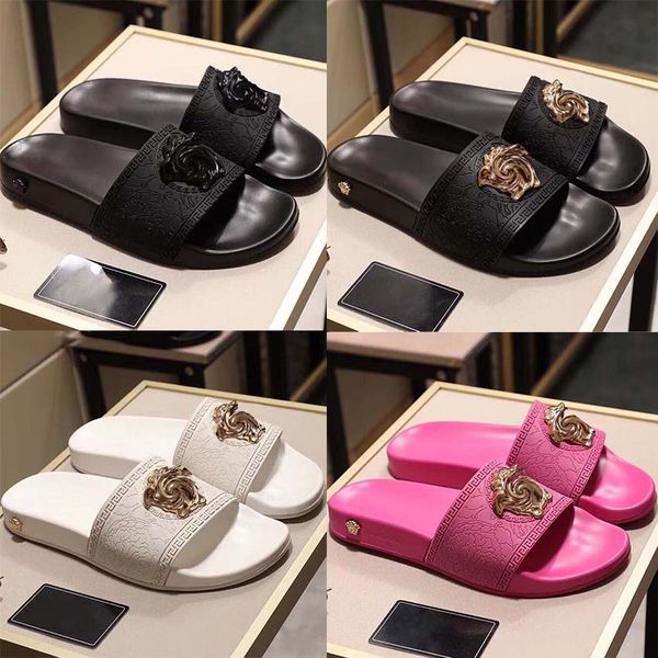 

slippers slippers for men, women with original box b22 for women popular designer neutral beach flip-flops quality, Black