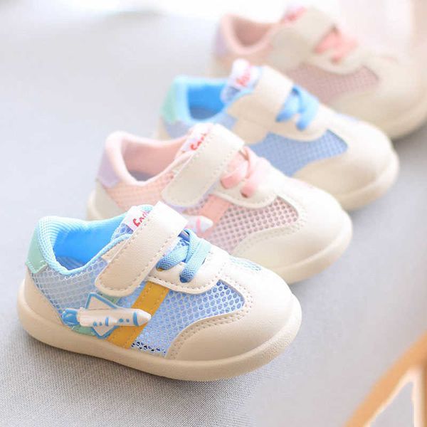 

athletic outdoor spring summer kids fashion shoes boy girl soft sports shoes children running sneakers mesh breathable toddler non-skid prew, Black