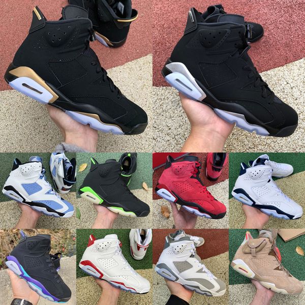 

jumpman 6 6s mens basketball shoes unc white red oreo mignight navy foam electric green t british khaki carmine infrared men cool grey sport