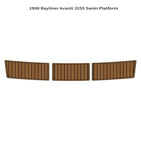 

1998 bayliner avanti 3255 swim platform boat eva foam teak deck floor pad mat