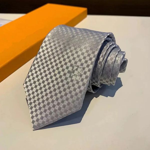 

men's letter tie silk necktie white jacquard party wedding business woven grid fashion design with box slim suit tie, Blue;purple