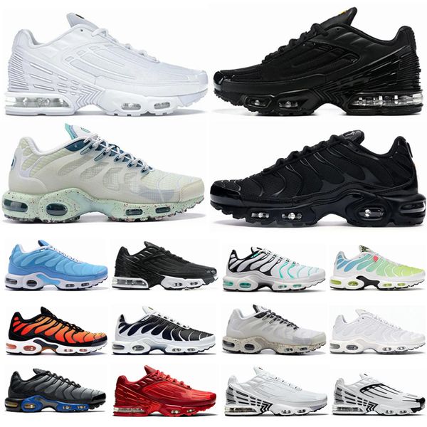 

2023 men women running shoes tn plus 3 terrascape triple black white atlanta hyper sky blue fury jade laser wolf grey mens trainers outdoor