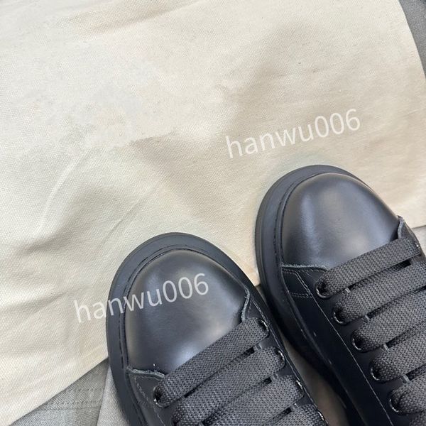 

2023new luxury designer shoes mens women white luxury designer sneaker lace up genuine leather sneakers fashion women casual designer sneake, Black