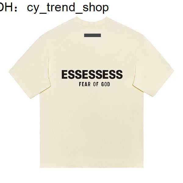 

designer shirts essent t shirt street casual essentail tshirt loose men women summer luxury shorts essen tshirts chest print fashion tees e, White;black