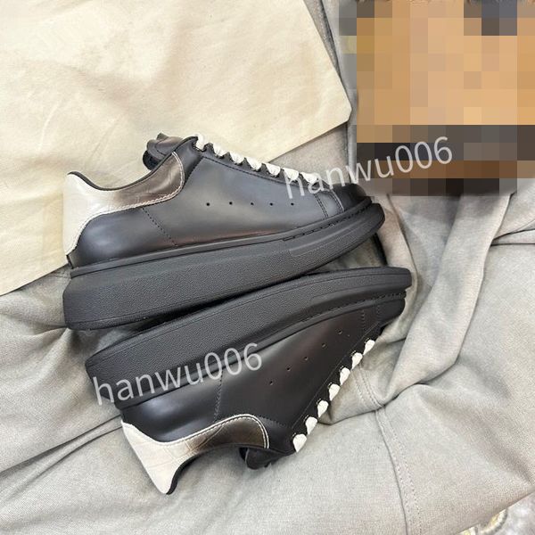 

luxury designer shoes men women white luxury designer sneaker lace up genuine leather sneakers fashion women casual designer sneaker, Black