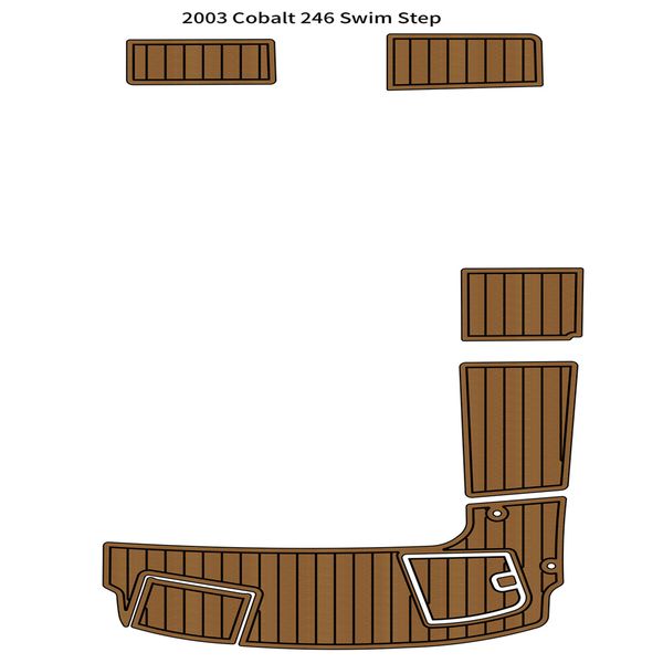 

2003 cobalt 246 swim step platfrom pad boat eva foam faux teak deck floor mat