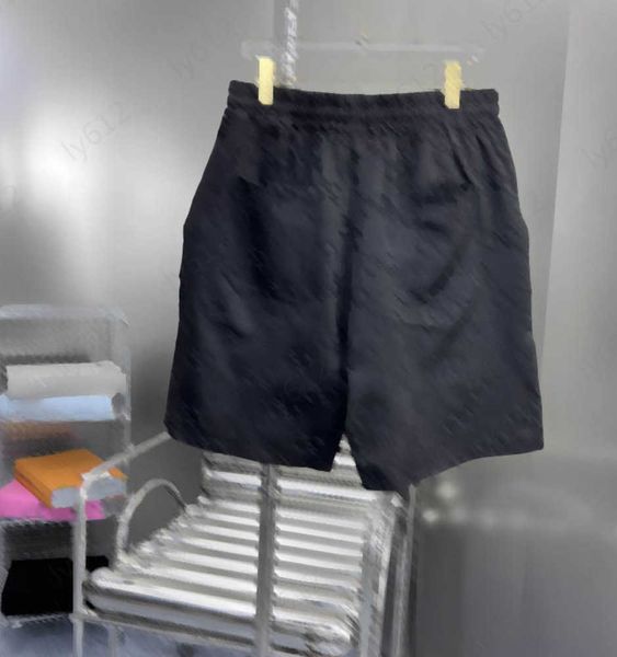 

black designer mens shorts summer fashion leisure luxury brand letter logo double g printed decorative jacquard elastic waist shorts male cl, White;black