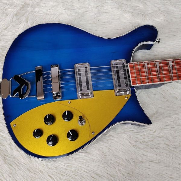 

factory customization 12 string yellow panel classical electric guitar