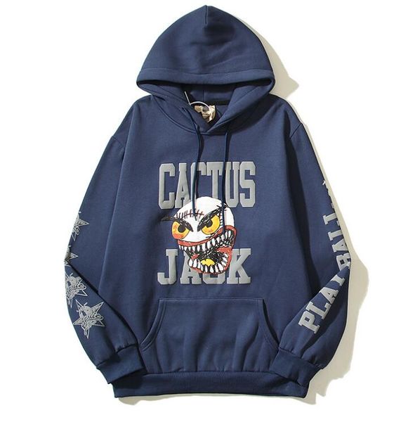 

skull demon hoodies for men women sweatshirts hooded designer hoodie long sleeve coat, Black